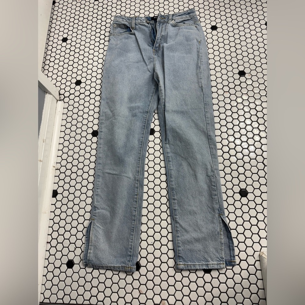 Misguided Light Blue Denim Jeans size 4 short